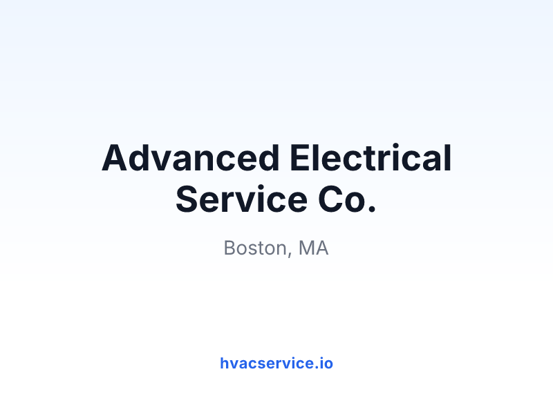Advanced Electrical Service Co.