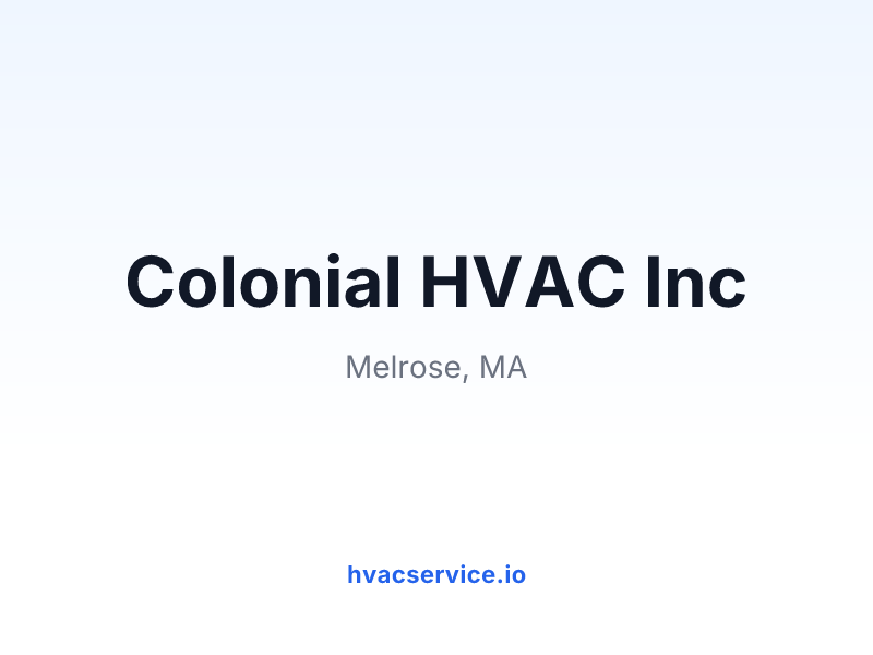 Colonial HVAC Inc