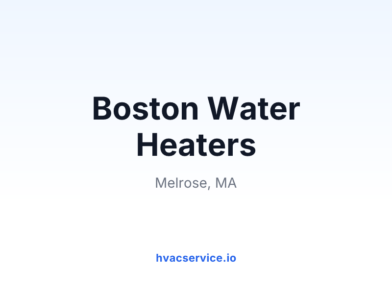 Boston Water Heaters