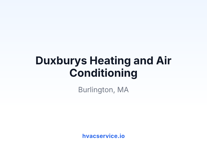Duxburys Heating and Air Conditioning