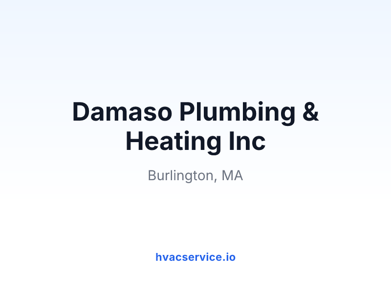 Damaso Plumbing & Heating Inc