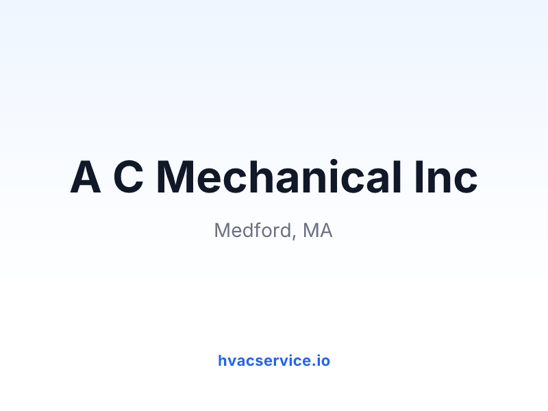 A C Mechanical Inc