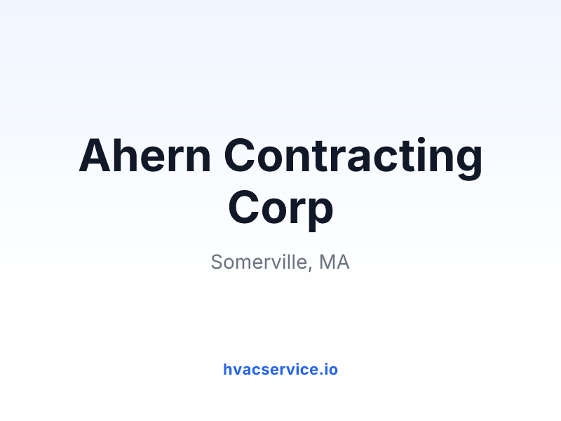 Ahern Contracting Corp