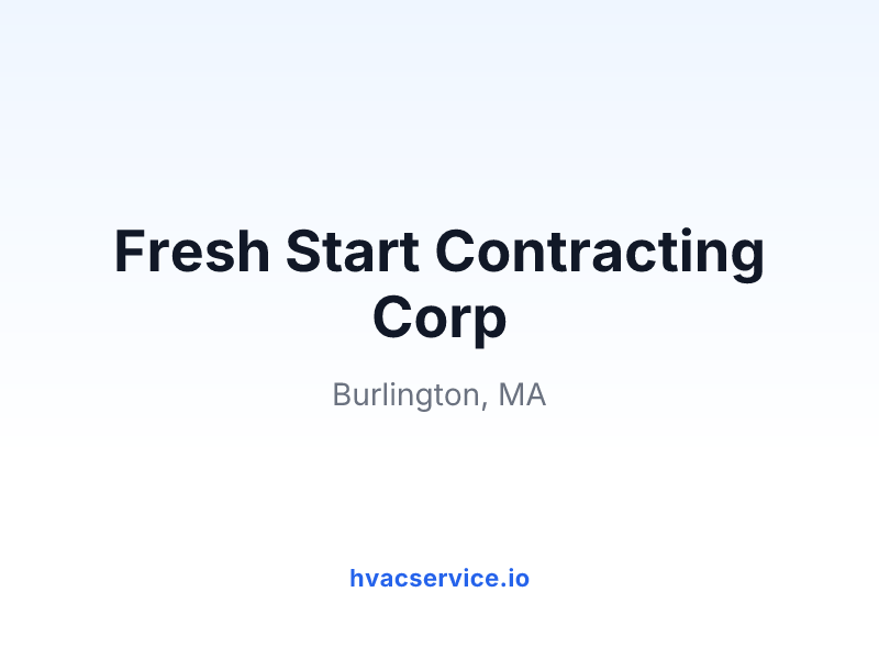Fresh Start Contracting Corp