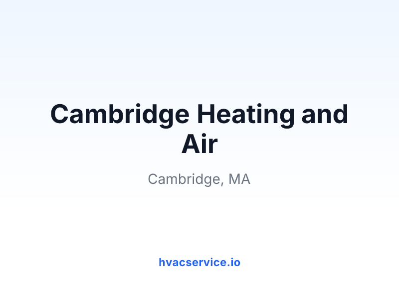 Cambridge Heating and Air