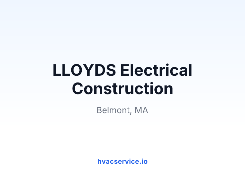LLOYDS Electrical Construction