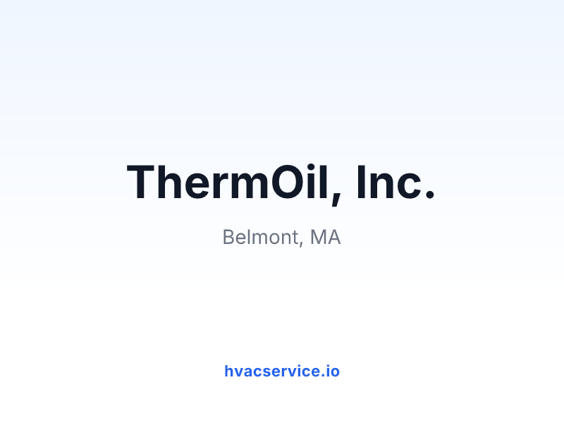 ThermOil, Inc.