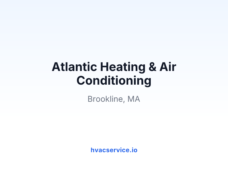 Atlantic Heating & Air Conditioning