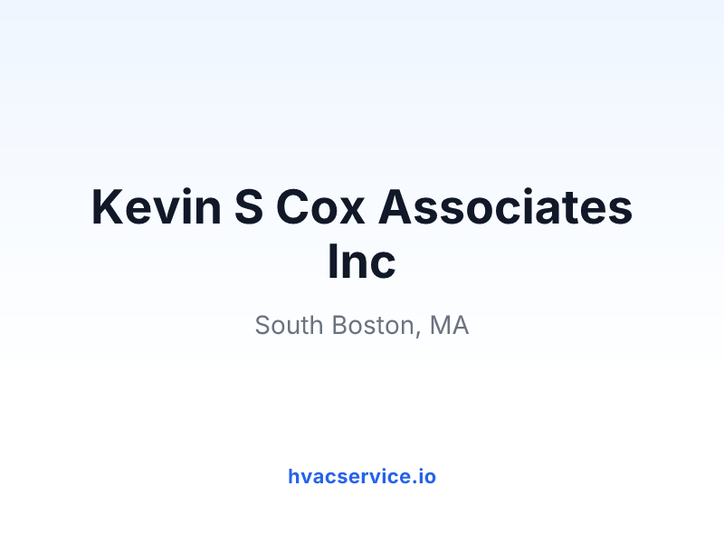 Kevin S Cox Associates Inc