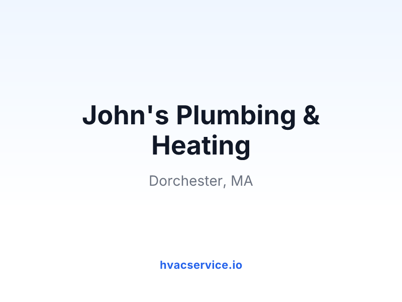 John's Plumbing & Heating