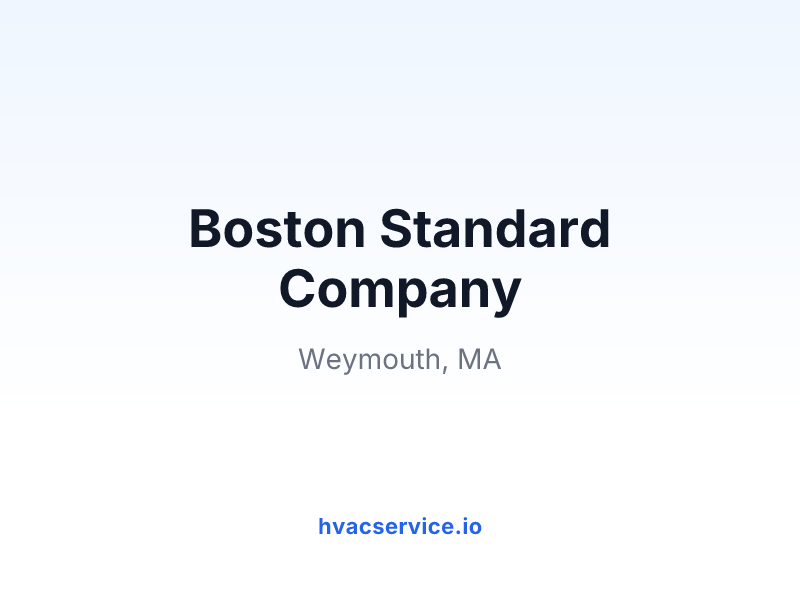 Boston Standard Company