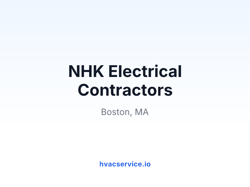NHK Electrical Contractors