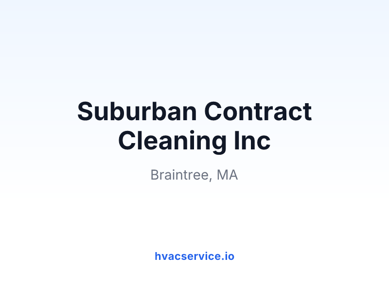 Suburban Contract Cleaning Inc