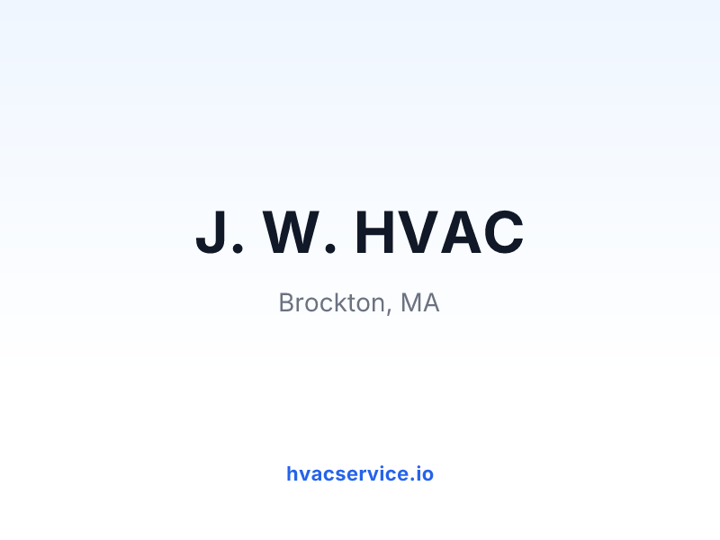 J. W. HVAC