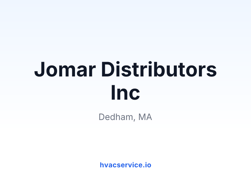 Jomar Distributors Inc