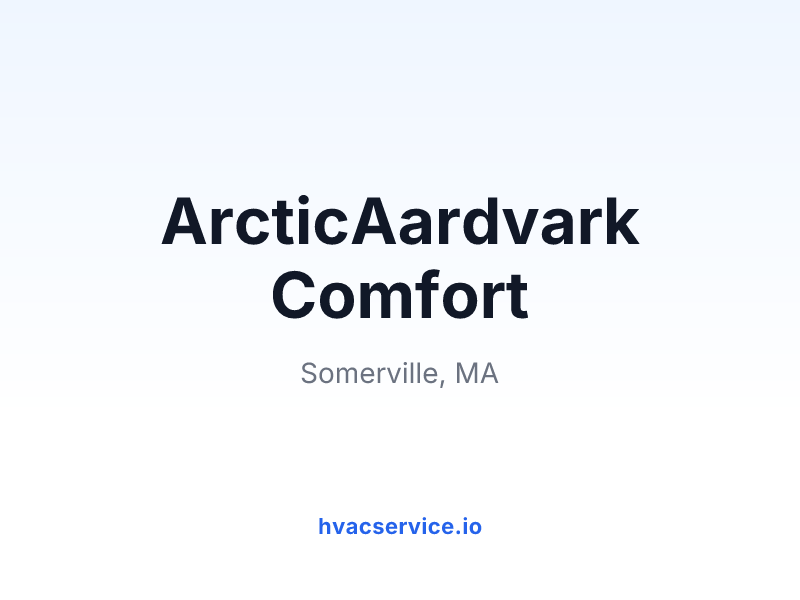ArcticAardvark Comfort