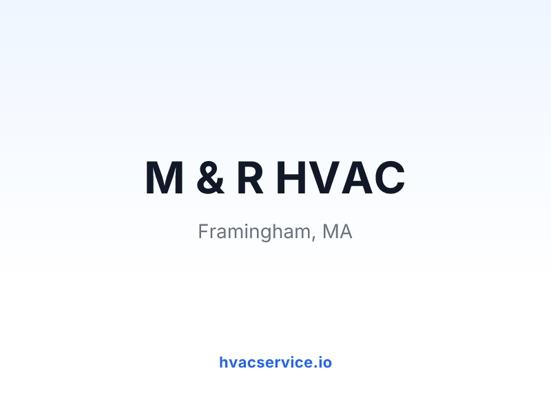 M & R HVAC