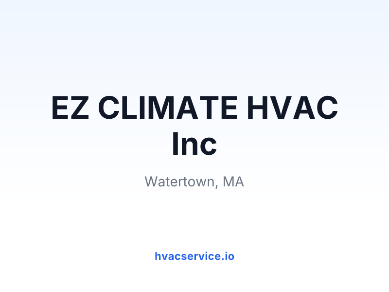 EZ CLIMATE HVAC Inc
