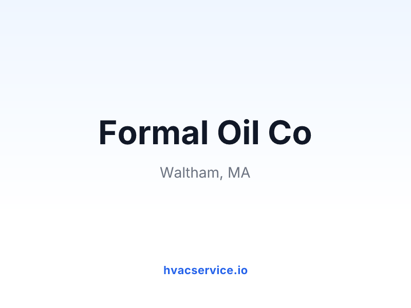 Formal Oil Co