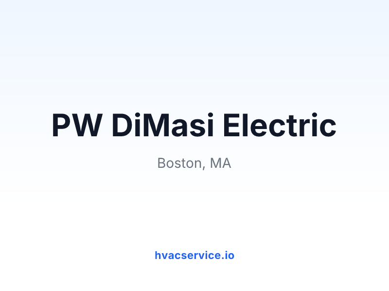 PW DiMasi Electric