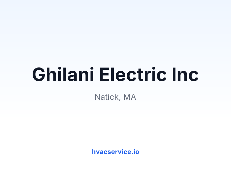 Ghilani Electric Inc