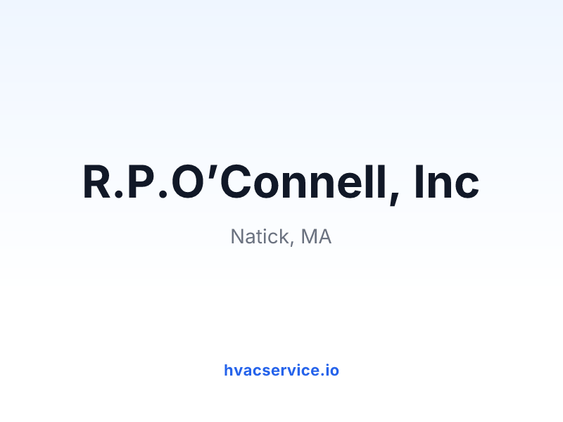 R.P.O’Connell, Inc