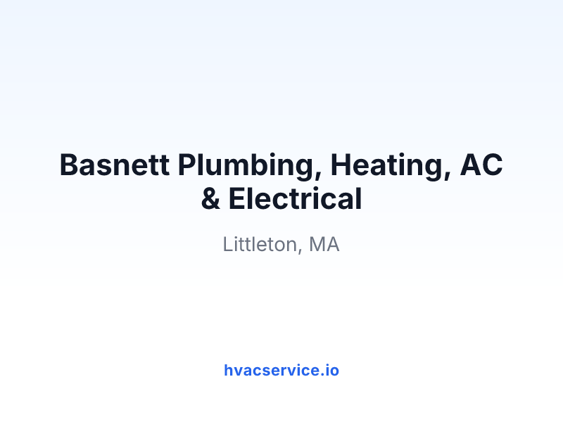 Basnett Plumbing, Heating, AC & Electrical