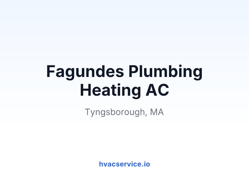 Fagundes Plumbing Heating AC