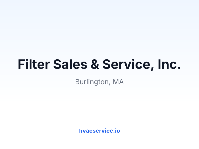 Filter Sales & Service, Inc.