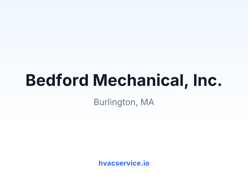 Bedford Mechanical, Inc.
