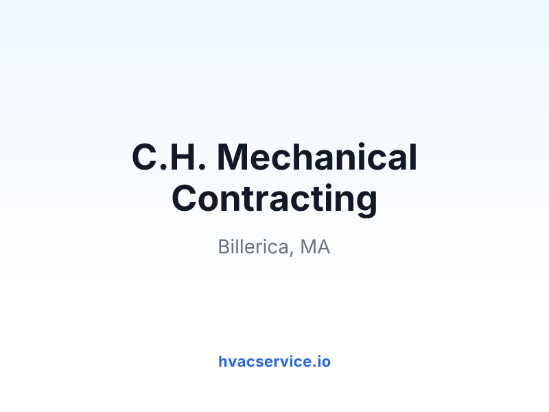 C.H. Mechanical Contracting