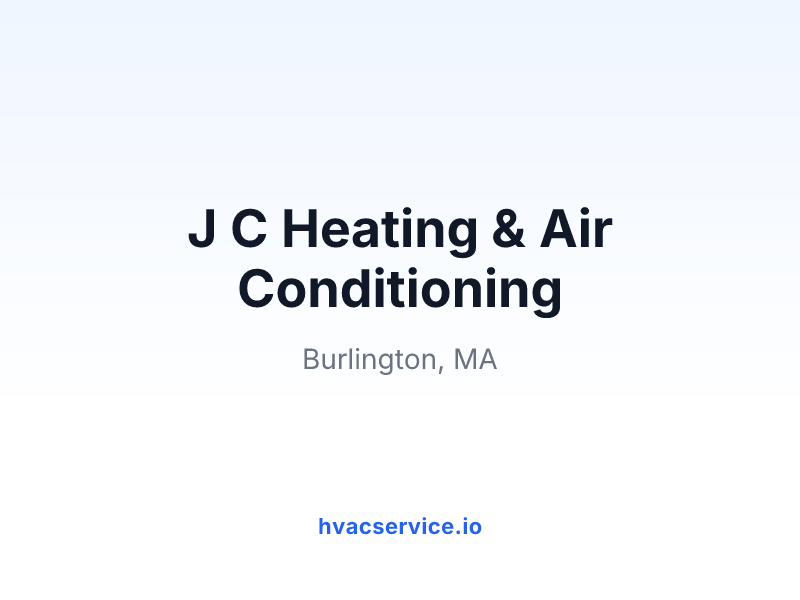 J C Heating & Air Conditioning