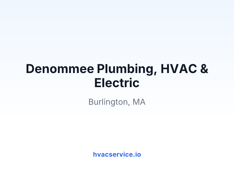 Denommee Plumbing, HVAC & Electric
