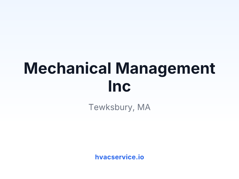 Mechanical Management Inc