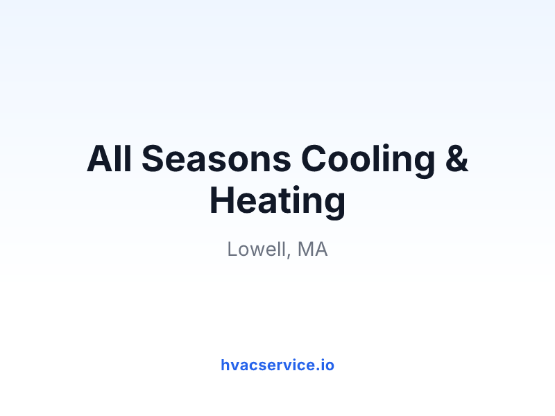 All Seasons Cooling & Heating