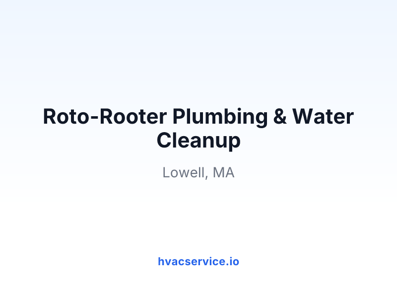 Roto-Rooter Plumbing & Water Cleanup