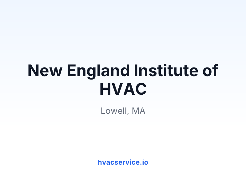 New England Institute of HVAC