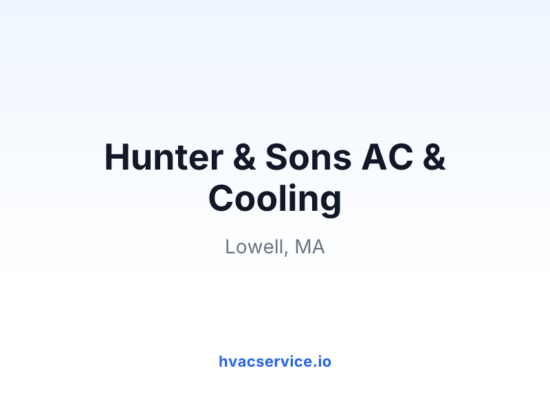 Hunter & Sons AC & Cooling