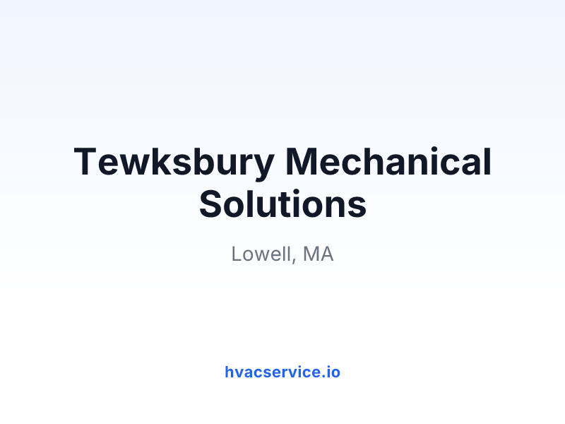 Tewksbury Mechanical Solutions