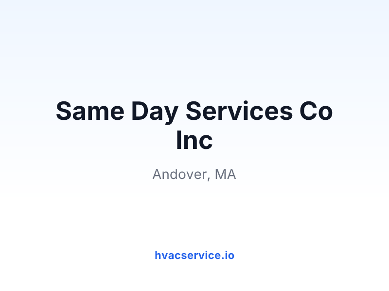 Same Day Services Co Inc