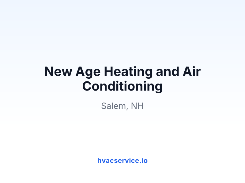 New Age Heating and Air Conditioning