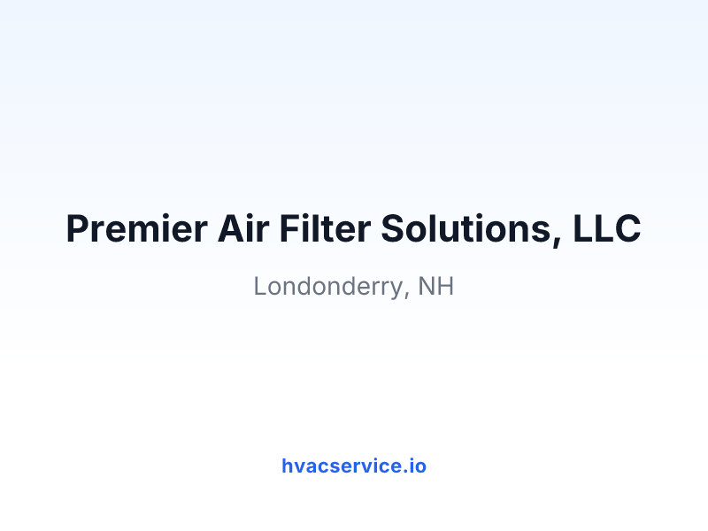 Premier Air Filter Solutions, LLC