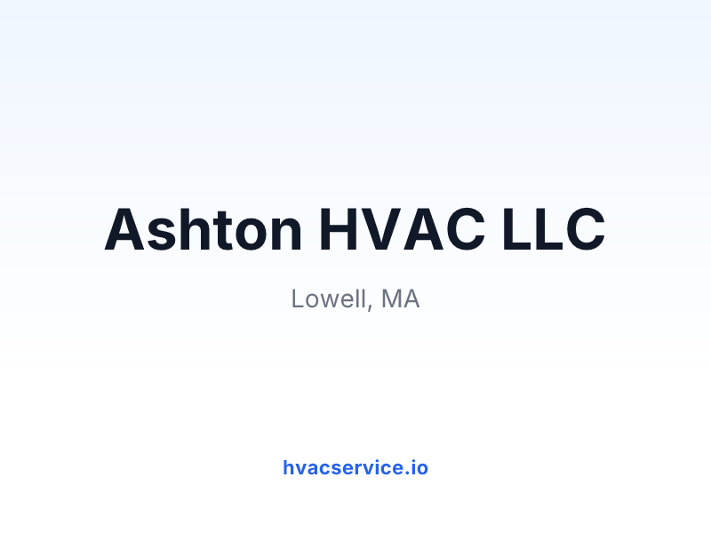 Ashton HVAC LLC