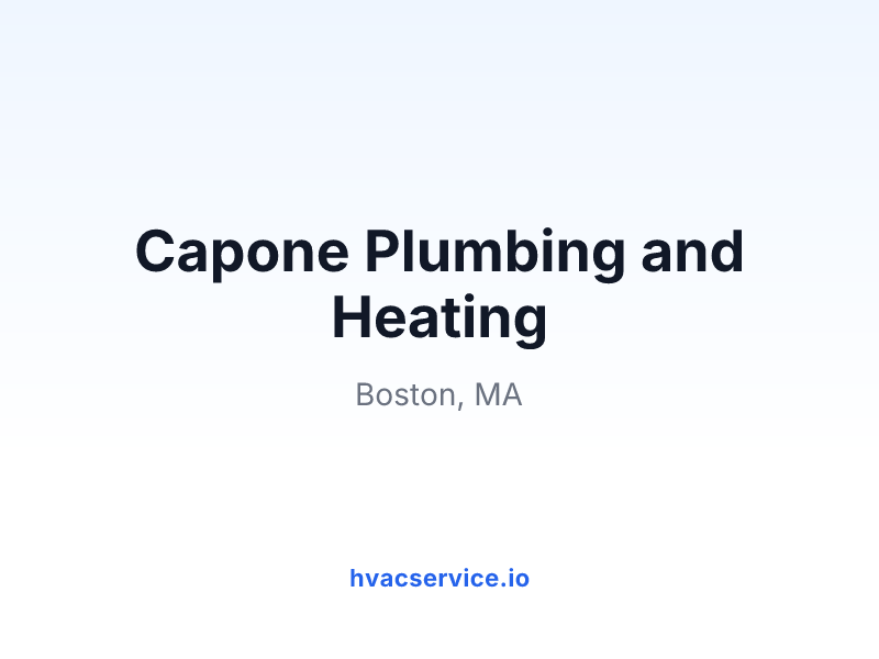 Capone Plumbing and Heating