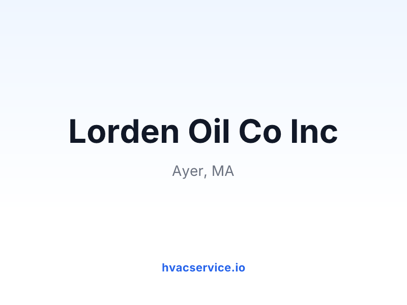 Lorden Oil Co Inc