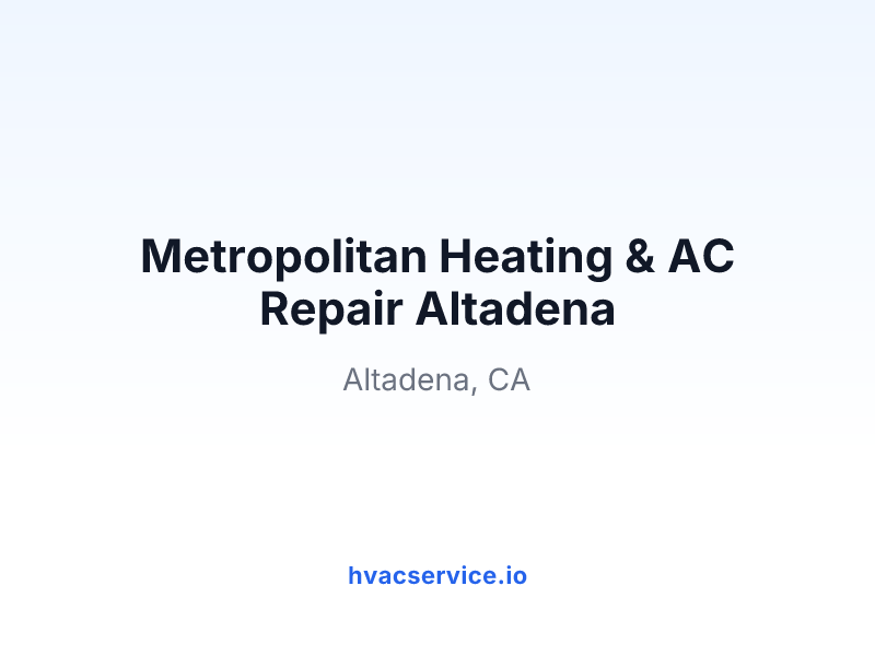 Metropolitan Heating & AC Repair
