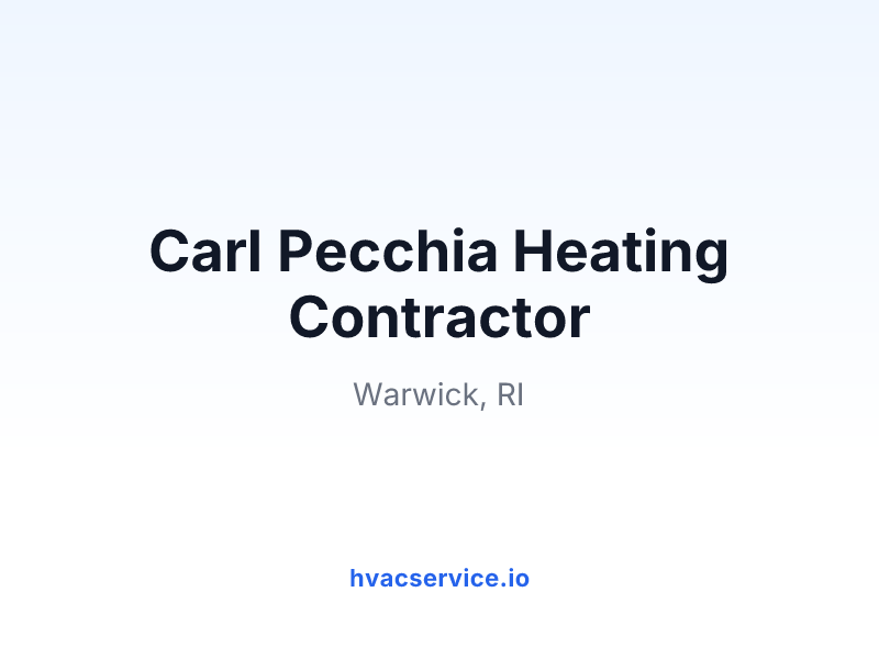 Carl Pecchia Heating Contractor