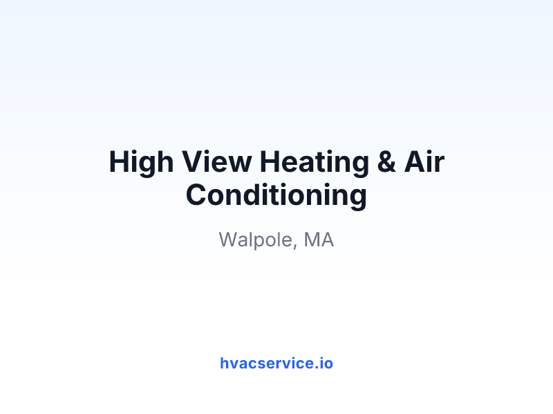 High View Heating & Air Conditioning
