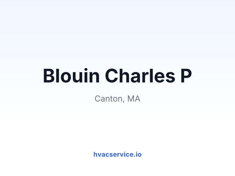 Blouin Charles P