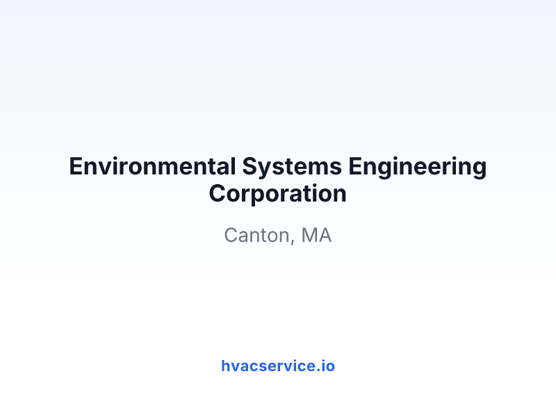 Environmental Systems Engineering Corporation